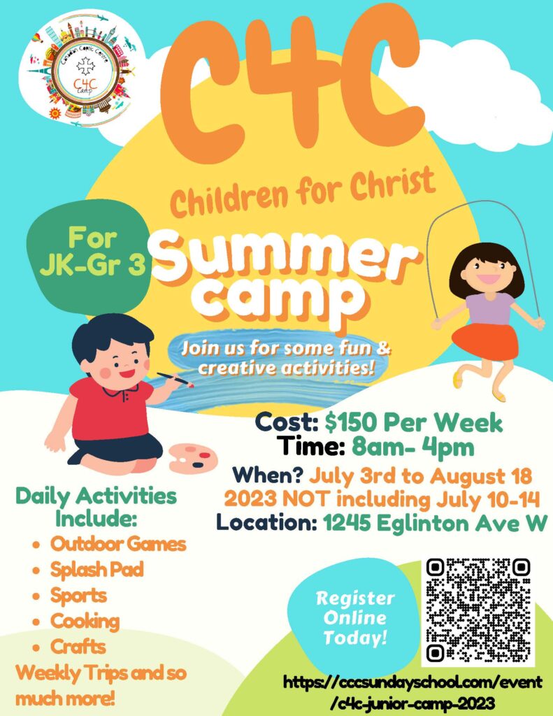 C4C Junior Camp 2023 [JK-Gr3] @ Church of Virgin Mary and St Athanasius