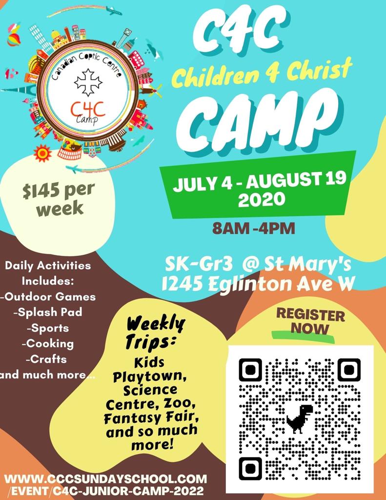 C4C Junior Camp 2022 [JK-Gr3] @ Church of Virgin Mary and St Athanasius
